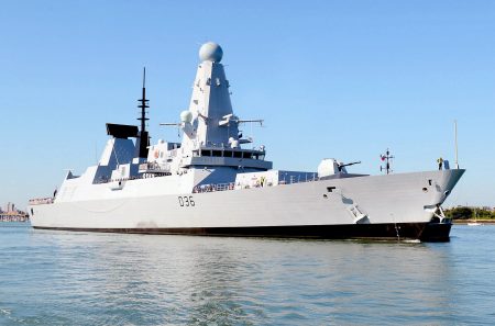 The Royal Navy Type 45 Destroyer, HMS Defender.

HMS Defender is the fifth of the Navys six £1bn Type 45 destroyers  Defender was built in Glasgow which is one of her two affiliated cities (the other is Exeter). After delivery to her home port of Portsmouth in July 2012 she is now undergoing extensive Sea Trials and Training and is expected to join the Fleet early this year.